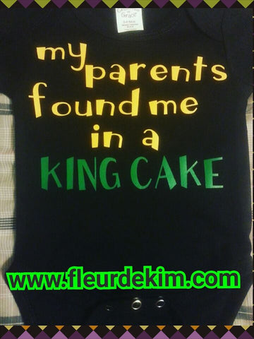 King Cake  onesie unisex
